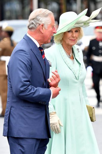 Le prince Charles et la duchesse de Cornouailles Camilla à Cardiff, le 7 juin 2016
