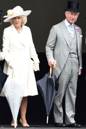 Le prince Charles et la duchesse de Cornouailles Camilla au Royal Ascot, le 15 juin 2016