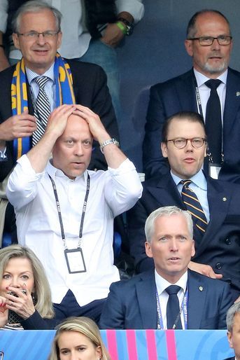 Le prince Daniel de Suède au Stade de France à Saint-Denis, le 13 juin 2016