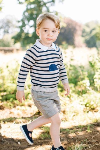 Le prince George le jour de ses 3 ans, à Sandrigham