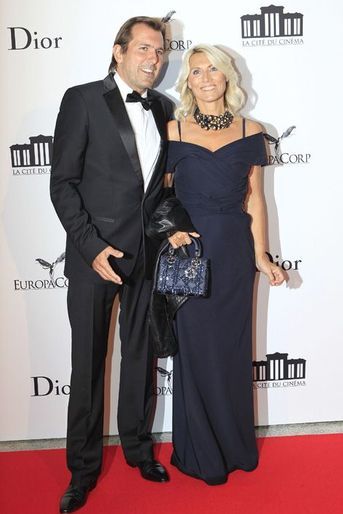Christophe Lambert et Marie Sara à l&#039;ouverture de la Cité du Cinéma, en septembre 2012.