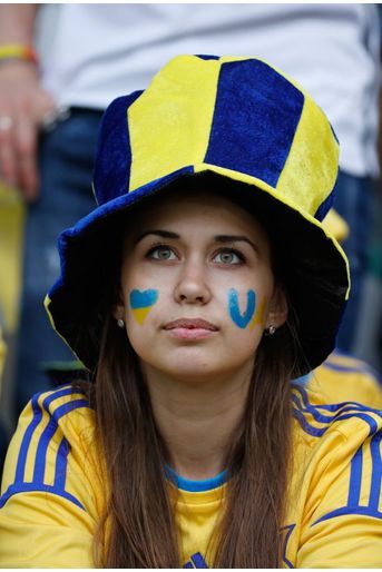 Supportrice ukrainienne 