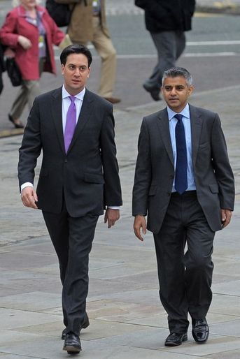 Ed Miliband et Sadiq Khan, le 27 septembre 2010.