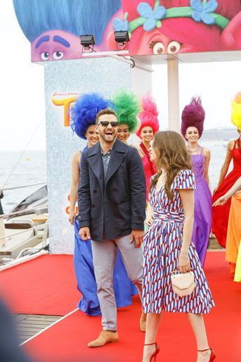 Justin Timberlake et Anne Kendrick à Cannes, le 11 mai 2016.