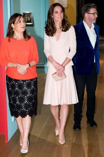 La duchesse Catherine de Cambridge à la National Portrait Gallery à Londres, le 4 mai 2016
