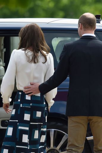 La duchesse Catherine de Cambridge et le prince William au Queen Elizabeth Olympic Park à Londres, le 17 mai 2016
