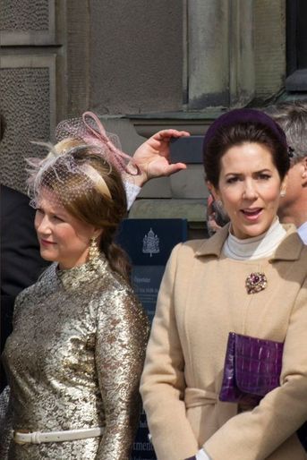 La princesse Martha-Louise de Norvège et la princesses Mary de Danemark à Stockholm, le 30 avril 2016