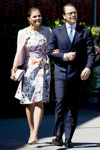 La princesse Victoria de Suède et le prince consort Daniel à Nacka, le 6 juin 2016