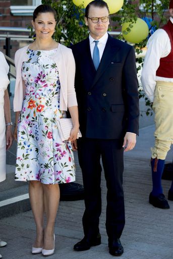 La princesse Victoria de Suède et le prince consort Daniel à Nacka, le 6 juin 2016