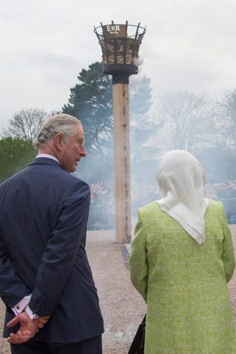 La reine Elizabeth II et le prince Charles à Windsor, le 21 avril 2016