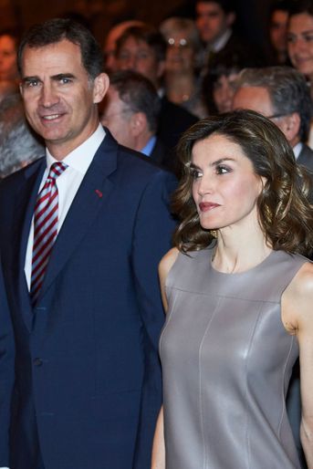 La reine Letizia et le roi Felipe VI d&#039;Espagne à Madrid, le 10  juin 2016