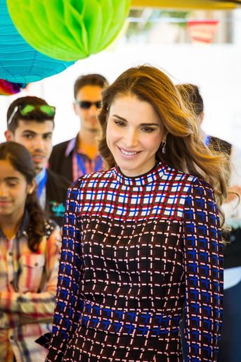 La reine Rania de Jordanie à Amman, le 12 juin 2016