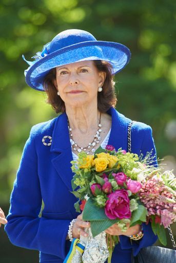 La reine Silvia de Suède au château Sofiero à Helsingborg, le 6 juin 2016