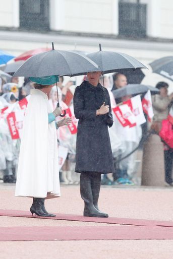 La reine Sonja et le roi Harald V de Norvège à Oslo, le 23 mai 2016