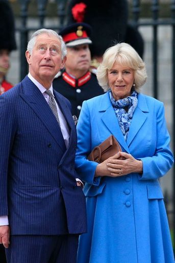 Le prince Charles et la duchesse de Cornouailles Camilla à Windsor, le 21 avril 2016