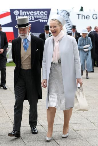 Le prince Michael de Kent et sa femme Marie-Christine au Derby d&#039;Epsom, le 4 juin 2016