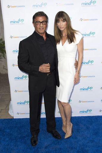 Sylvester Stallone avec son épouse Jennifer Flavin