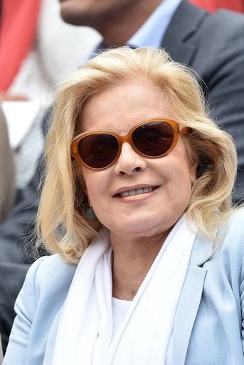 Sylvie Vartan à Roland Garros, en juin 2014