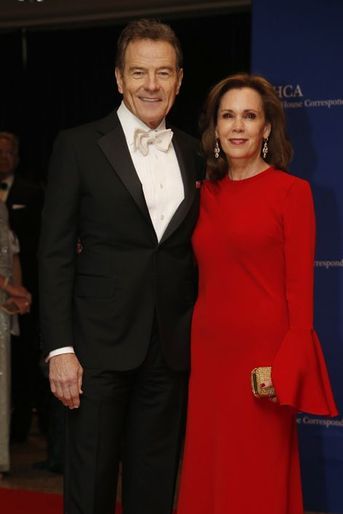 Bryan Cranston et son épouse au dîner des Correspondants à la Maison Blanche, le 30 avril 2016 à Washington.