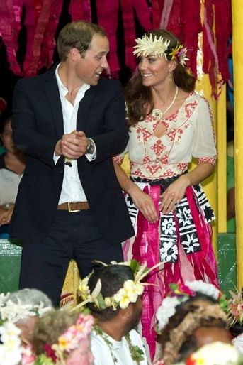 Kate et William à Tuvalu, le 18 septembre 2012