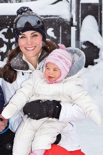 La princesse Charlotte au ski dans les Alpes françaises, photo diffusée en mars 2016