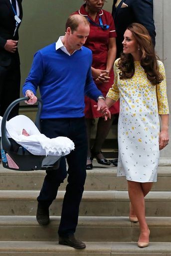 La princesse Charlotte le jour de sa naissance, 2 mai 2015