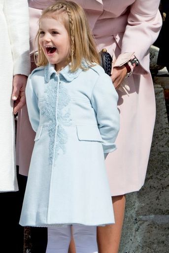 La princesse Estelle de Suède à Stockholm, le 30 avril 2016