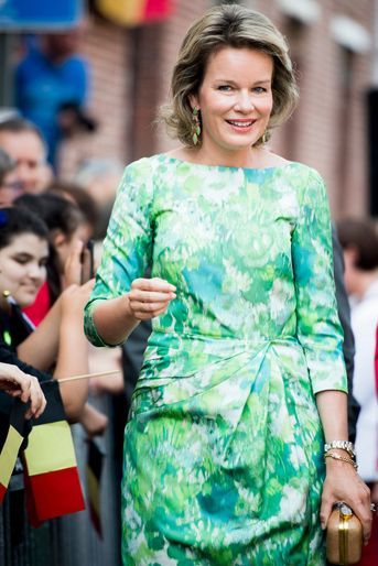 La reine Mathilde de Belgique à Sint-Amands, le 6 juin 2016