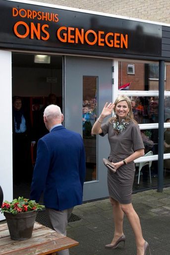 La reine Maxima des Pays-Bas à Nieuwer-Ter-Aa, le 30 mars 2016