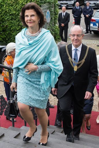 La reine Silvia de Suède à Mönchengladbach, le 24 mai 2016