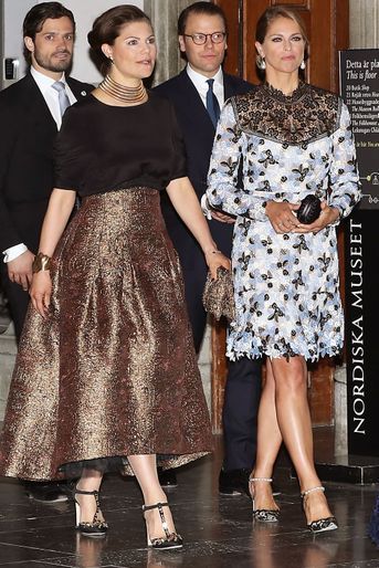 Les princesses Victoria et Madeleine de Suède à Stockholm, le 29 avril 2016