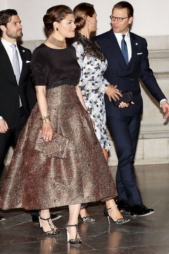 Les princesses Victoria et Madeleine de Suède à Stockholm, le 29 avril 2016