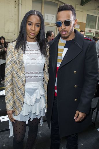Kelly Rowland et Lewis Hamilton à Paris le 6 mars 2016