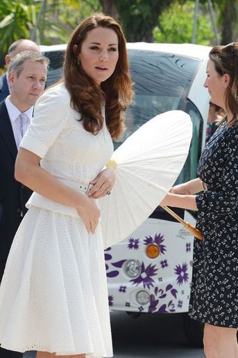 La duchesse Catherine de Cambridge en Alexander McQueen, le 12 septembre 2012
