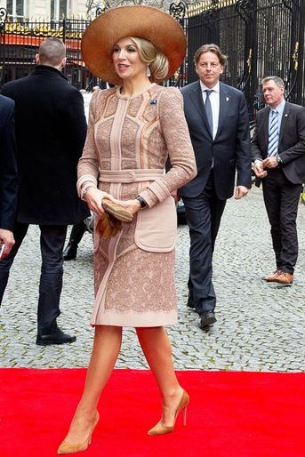 La reine Maxima des Pays-Bas à Paris, le 10 mars 2016