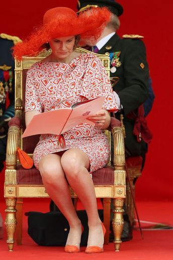 La reine Mathilde de Belgique, le 21 juillet 2014