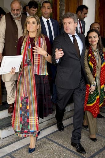 La reine Maxima des Pays-Bas à Islamabad, le 10 février 2016