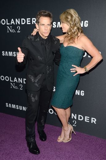 Ben Stiller et Christine Taylor à New York le 9 février 2016