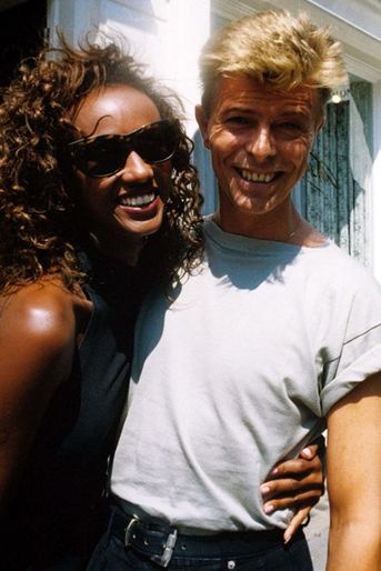 David Bowie et Iman, en 1991