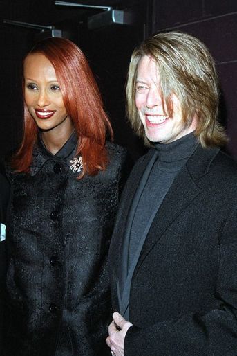 David Bowie et Iman, en 2000