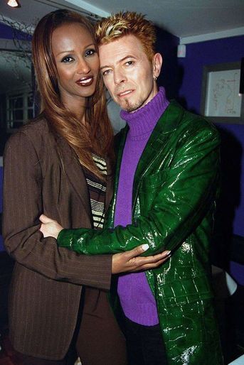 David Bowie et Iman, en juin 1997