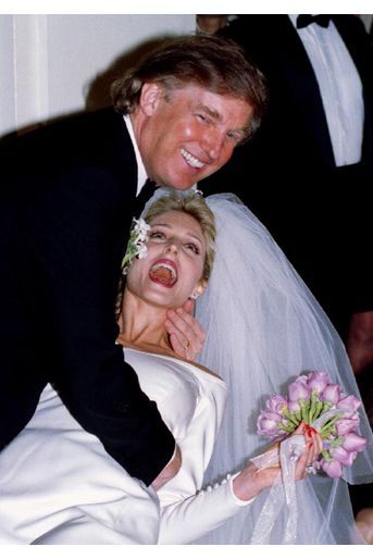 Donald Trump à son mariage avec Marla Maples en décembre 1993