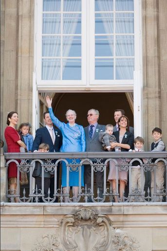 La princesse Marie avec la famille royale du Danemark, le 16 avril 2010