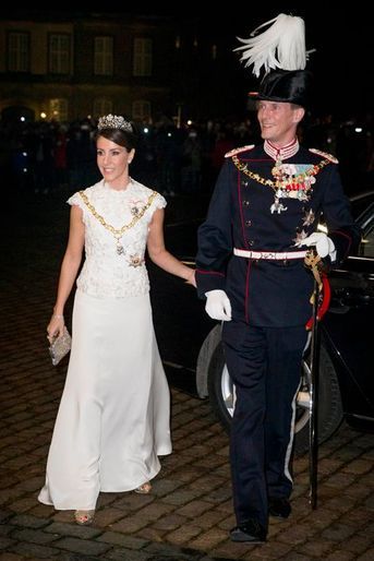 La princesse Marie et le prince Joachim de Danemark au dîner du Nouvel An à Copenhague, le 1er janvier 2016