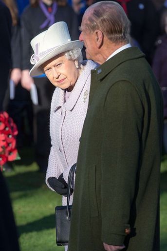 La reine Elizabeth II et le prince Philip à Sandringham