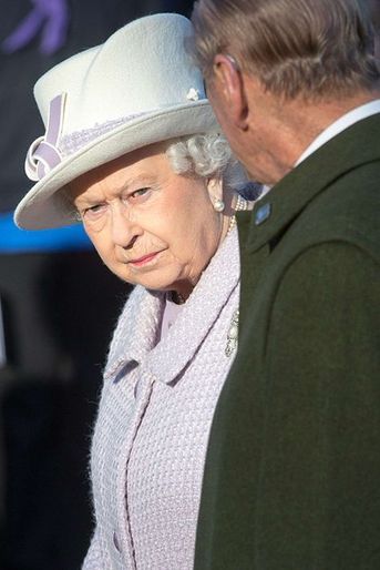 La reine Elizabeth II et le prince Philip à Sandringham