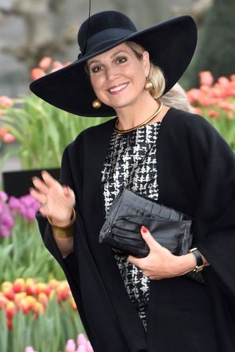 La reine Maxima des Pays-Bas au Keukenhof à Lisse, le 6 janvier 2016
