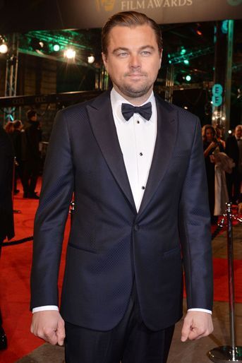 Leonardo DiCaprio à Londres le 14 février 2016