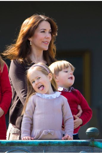 Les jumeaux du Danemark, la princesse Joséphine et le prince Vincent, en avril 2014