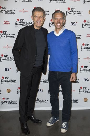 Paul Belmondo et Ezio Greggio à Monte-Carlo le 5 mars 2016
